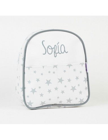 Mochila Estrellas Gris Personalizada