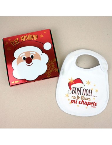 Babero Navideño Papá Noel no te...