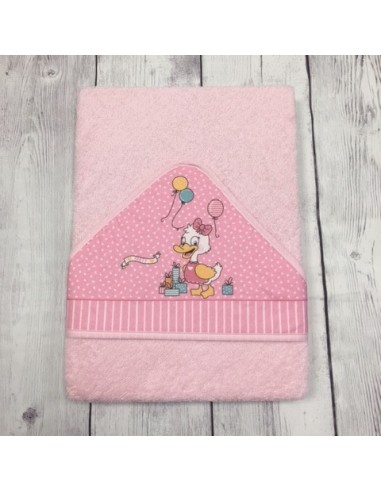 Capa de baño pato rosa