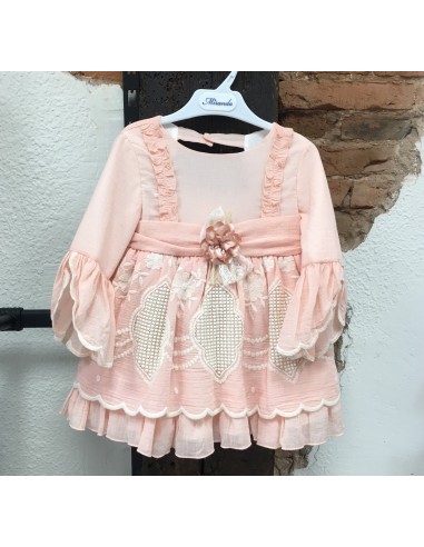 Vestido Infantil Salmón