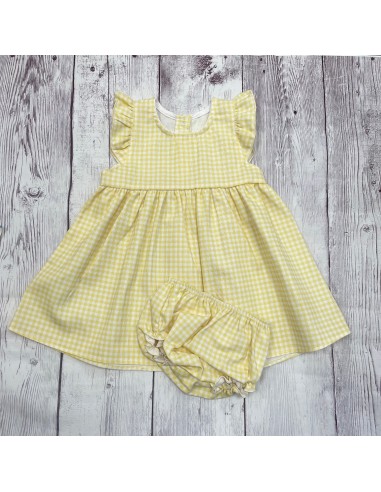 Vestido amarillo vichy