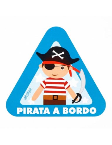 Adhesivo para coche Pirata a Bordo