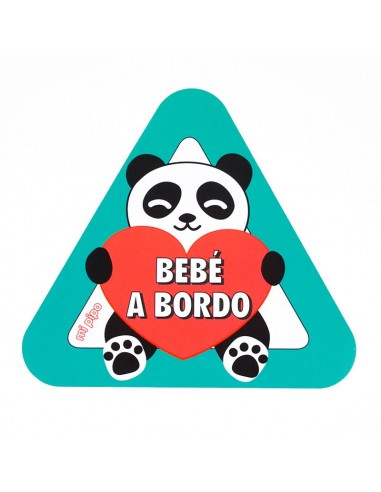 Adhesivo para coche Bebé a Bordo Panda