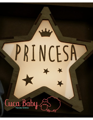 Lámpara personalizada Mi princesa