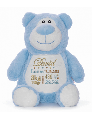 Peluche oso azul guarda pijamas...